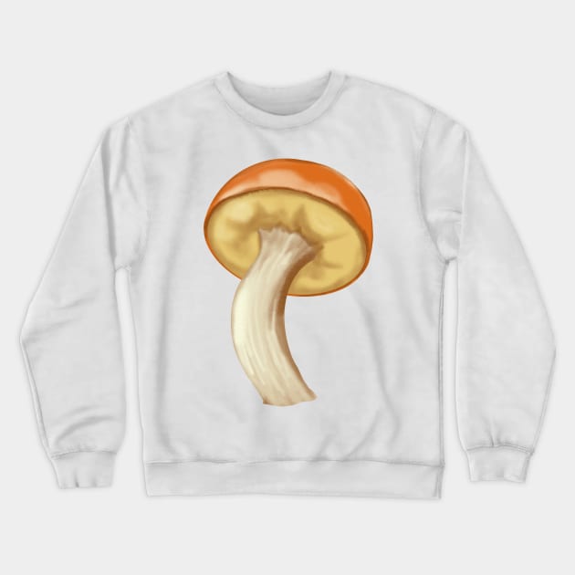 Crepe’ of Commerce Mushroom Crewneck Sweatshirt by KatieMorrisArt